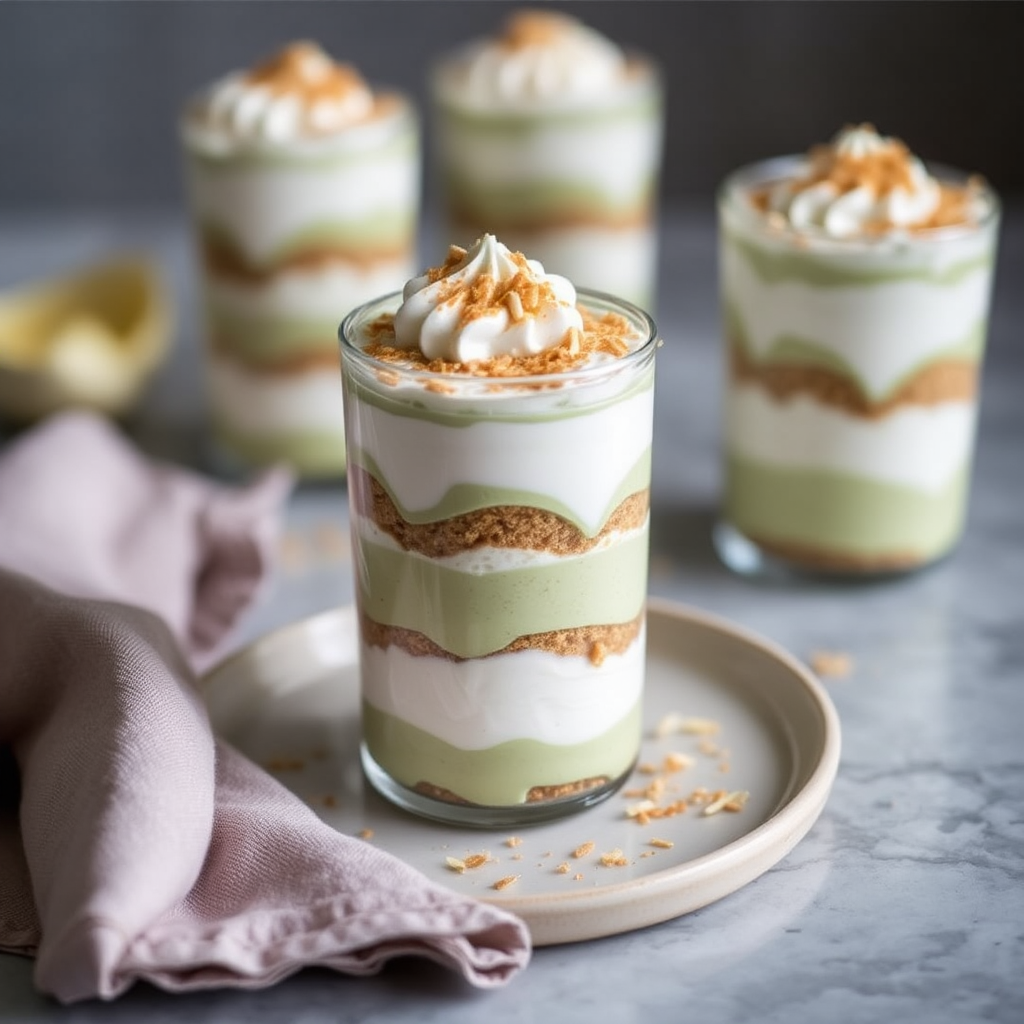 Coconut and Matcha Tiramisu