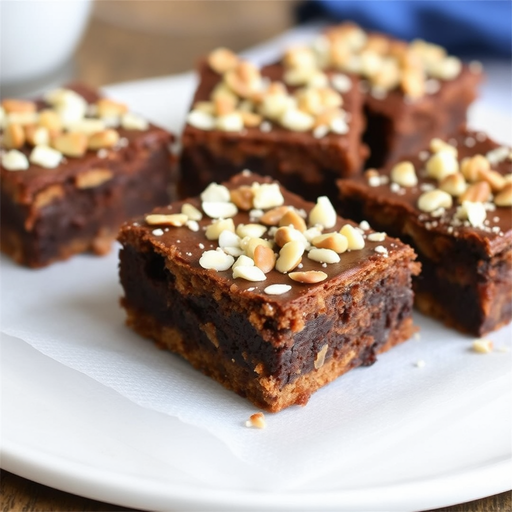 Espresso Brownies with Coconut Macadamia Crust