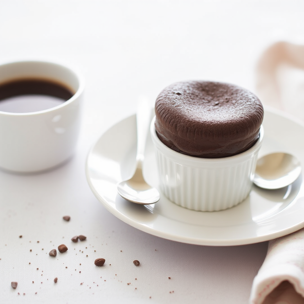 Espresso-Infused Chocolate Soufflé