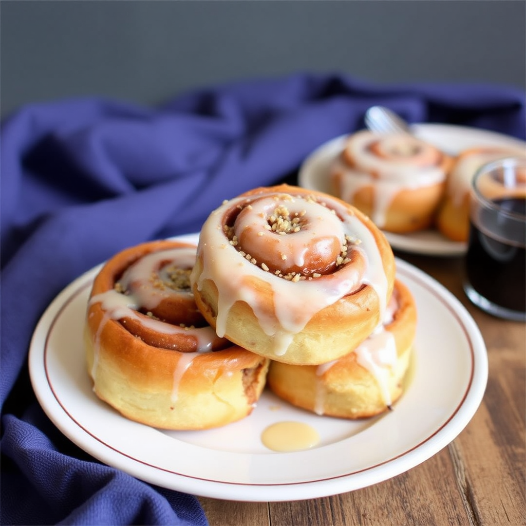 Espresso and Hazelnut Stuffed Cinnamon Rolls