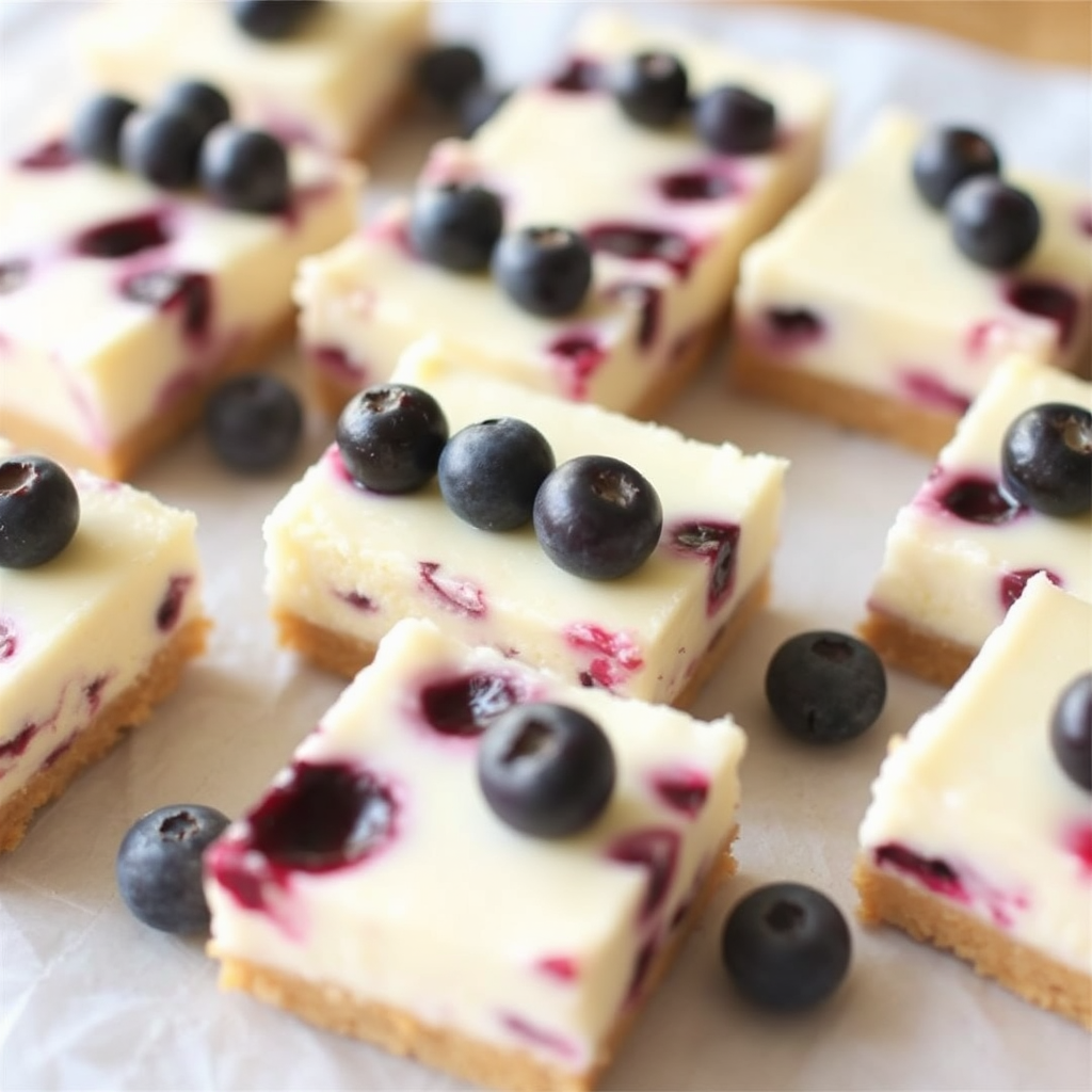 Lemon Blueberry Cheesecake Bars