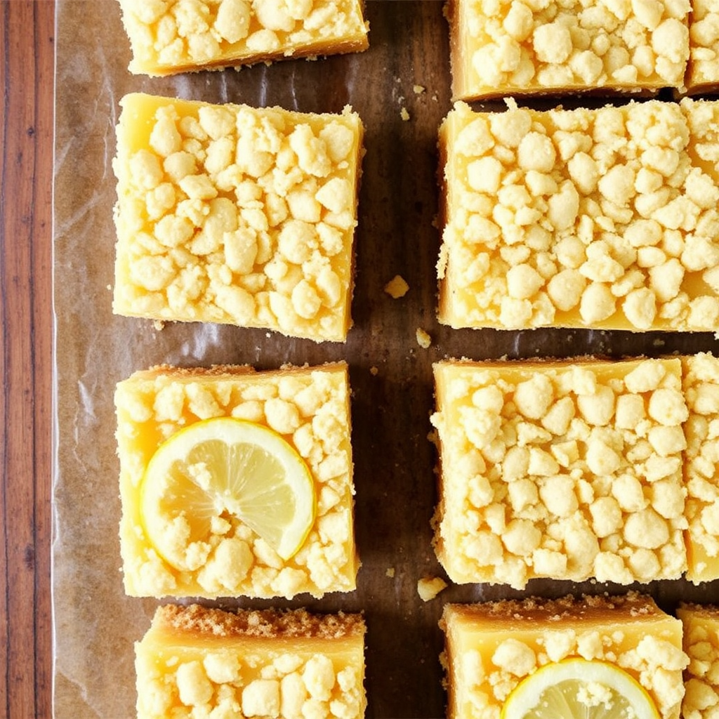 Lemon Ginger Crumble Bars