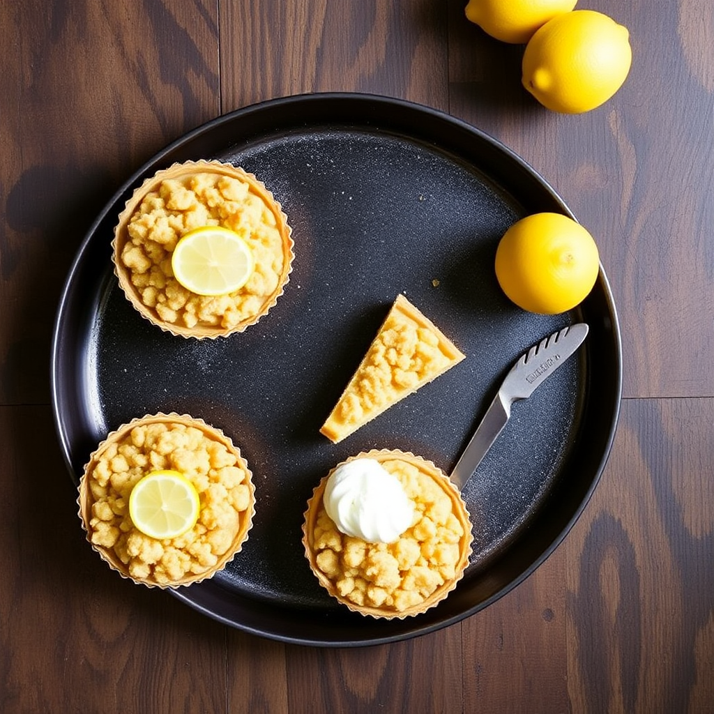 Lemon-Ginger Crumble Tarts