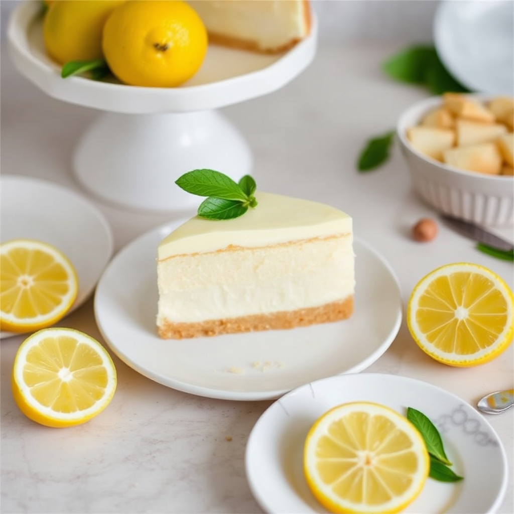 Lemon Ginger Mousse Cake