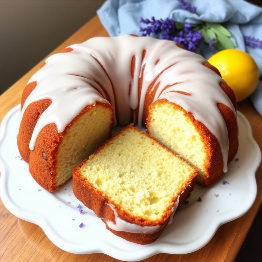 Lemon Lavender Pound Cake