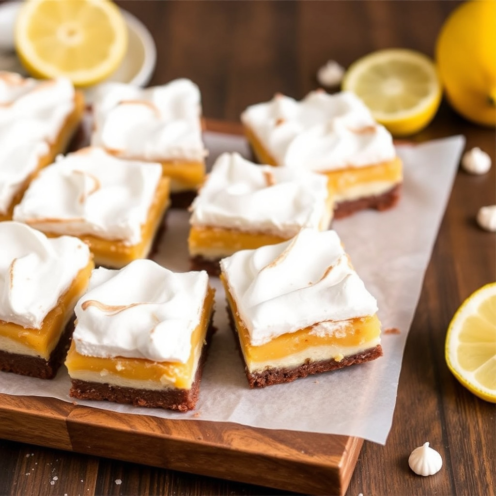 Lemon Meringue Brownies