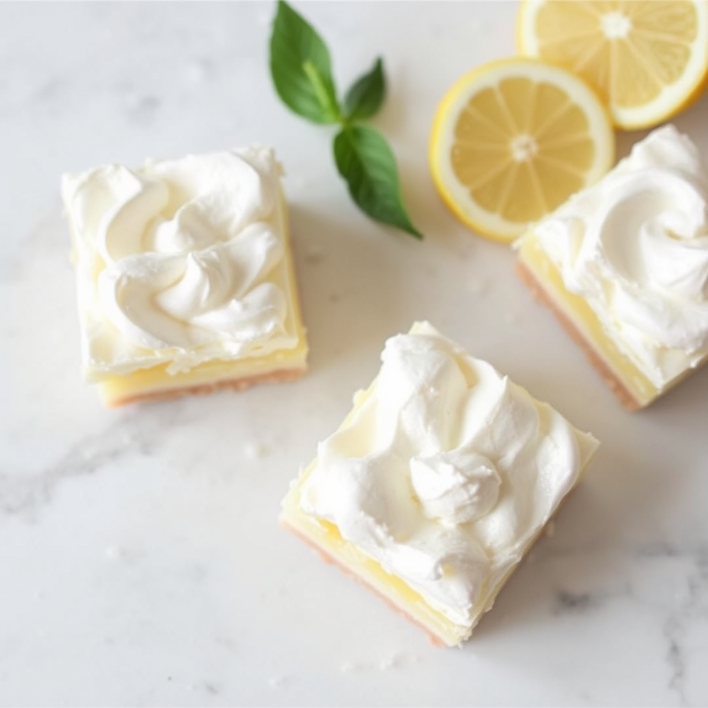 Lemon Meringue Cake Bars