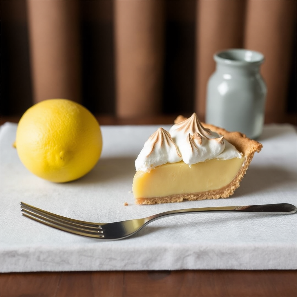 Lemon Meringue Pie with Caramelized Pecans and Sea Salt Crust