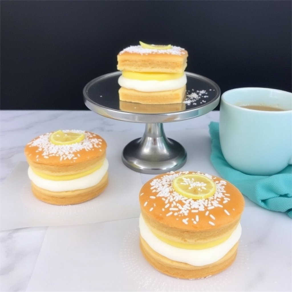 Lemon Ricotta Mille-Feuille Cakes