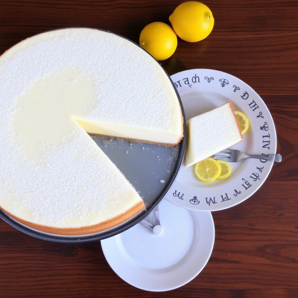 Lemon Ricotta Panna Cotta Cake