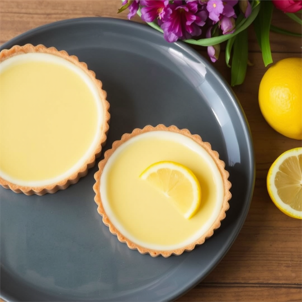 Lemon Ricotta Panna Cotta Tart