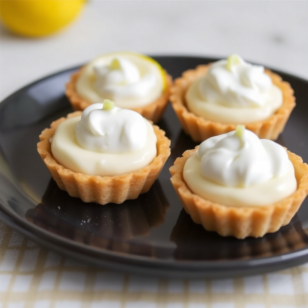 Lemon Ricotta Panna Cotta Tartlets