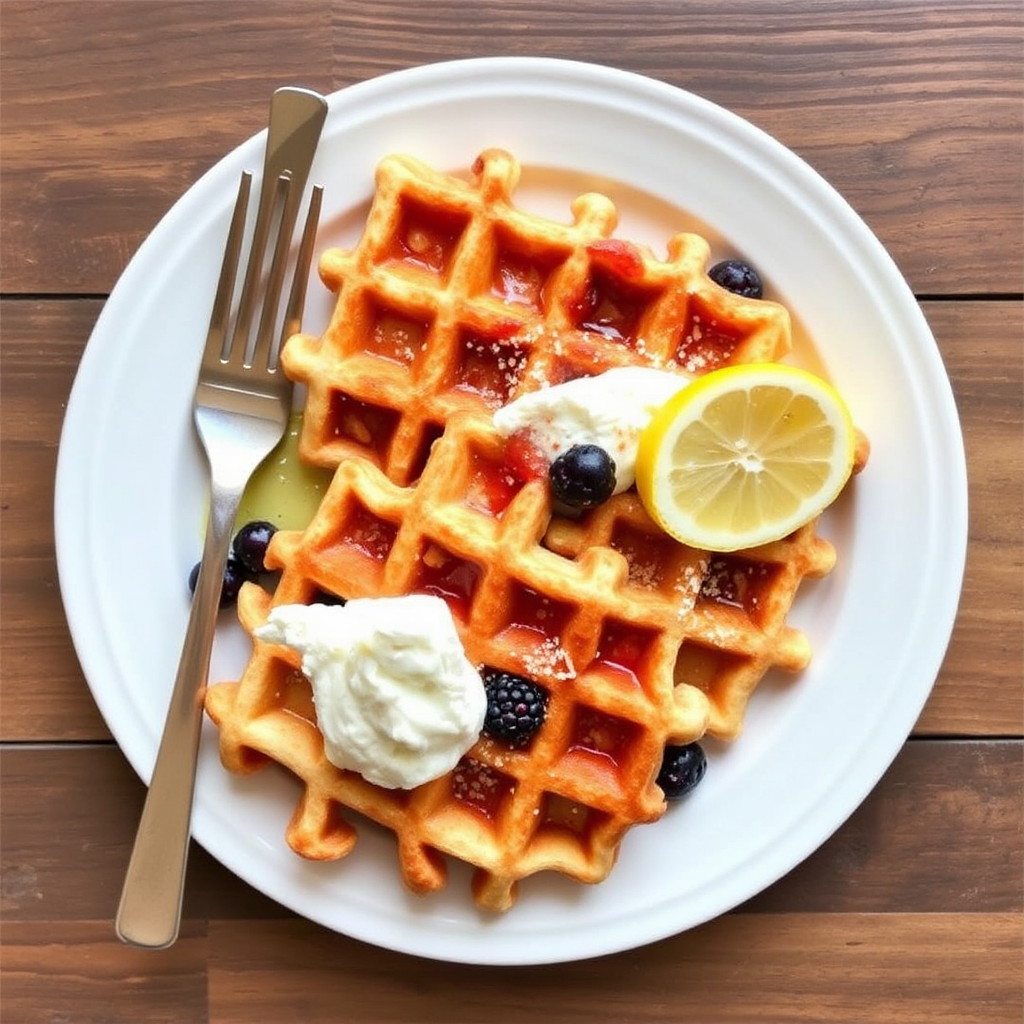 Lemon Ricotta Waffles