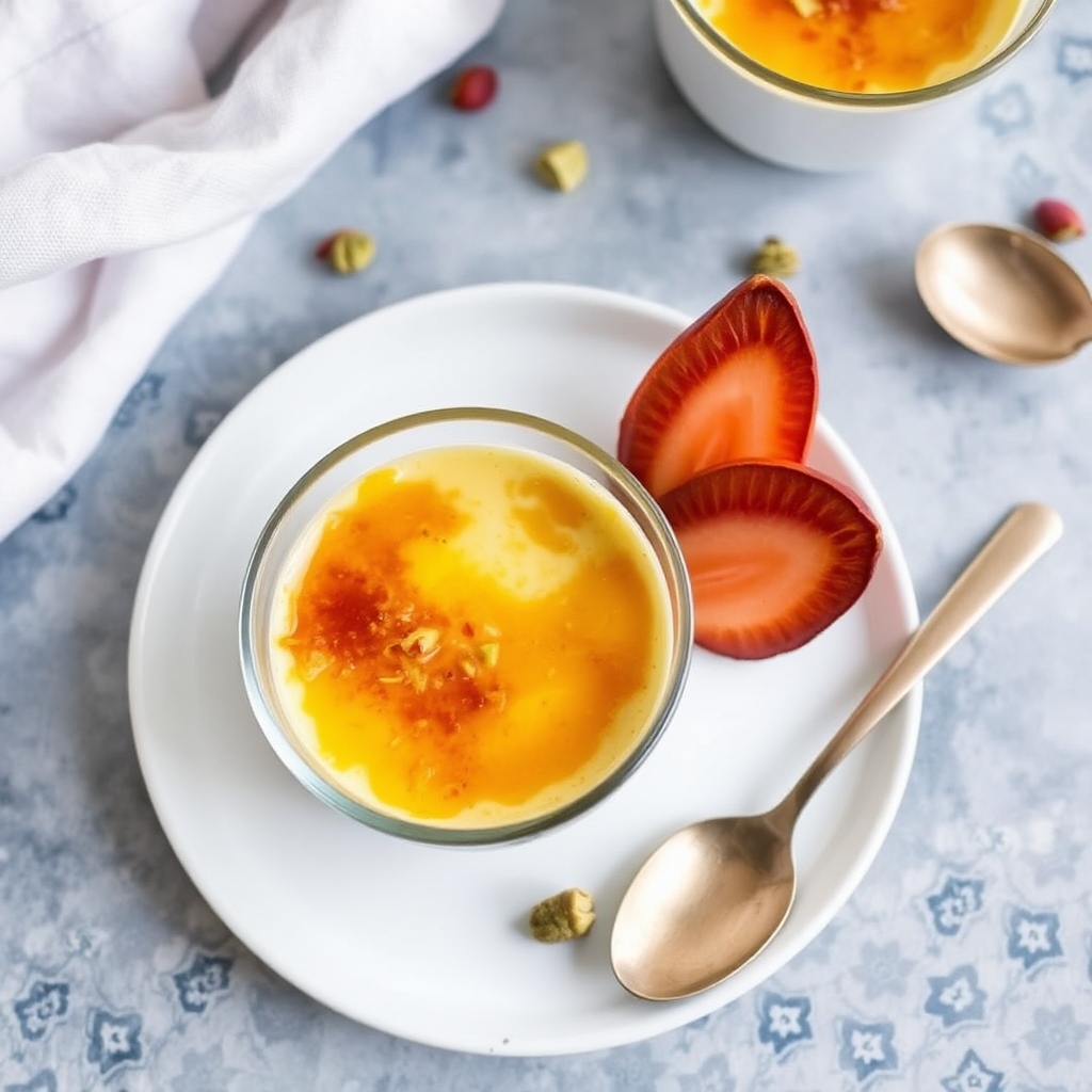 Mango Pistachio Crème Brûlée