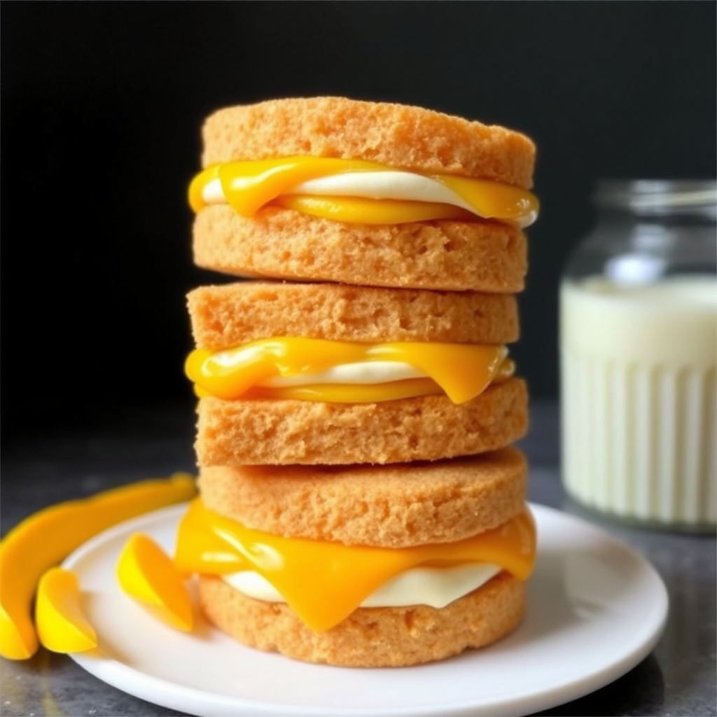 Mango Tres Leches Cake Sandwiches