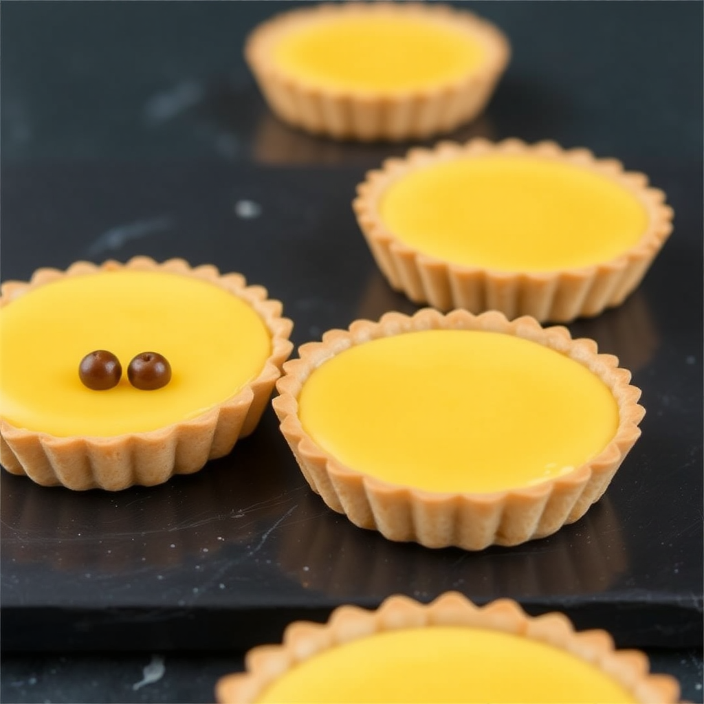 Mango and Coconut Cream Panna Cotta Tarts