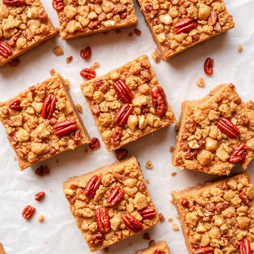 Maple Pecan Crumble Bars