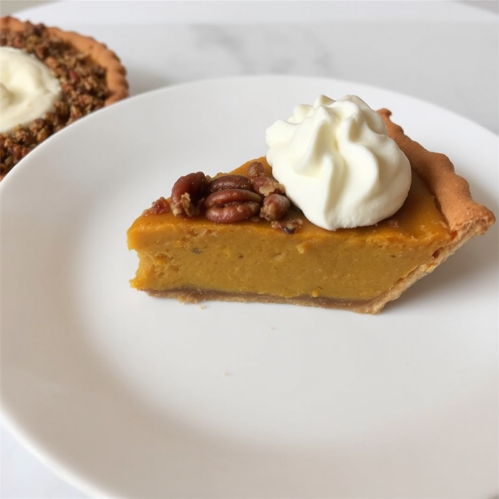 Maple Pecan Crusted Pumpkin Pie