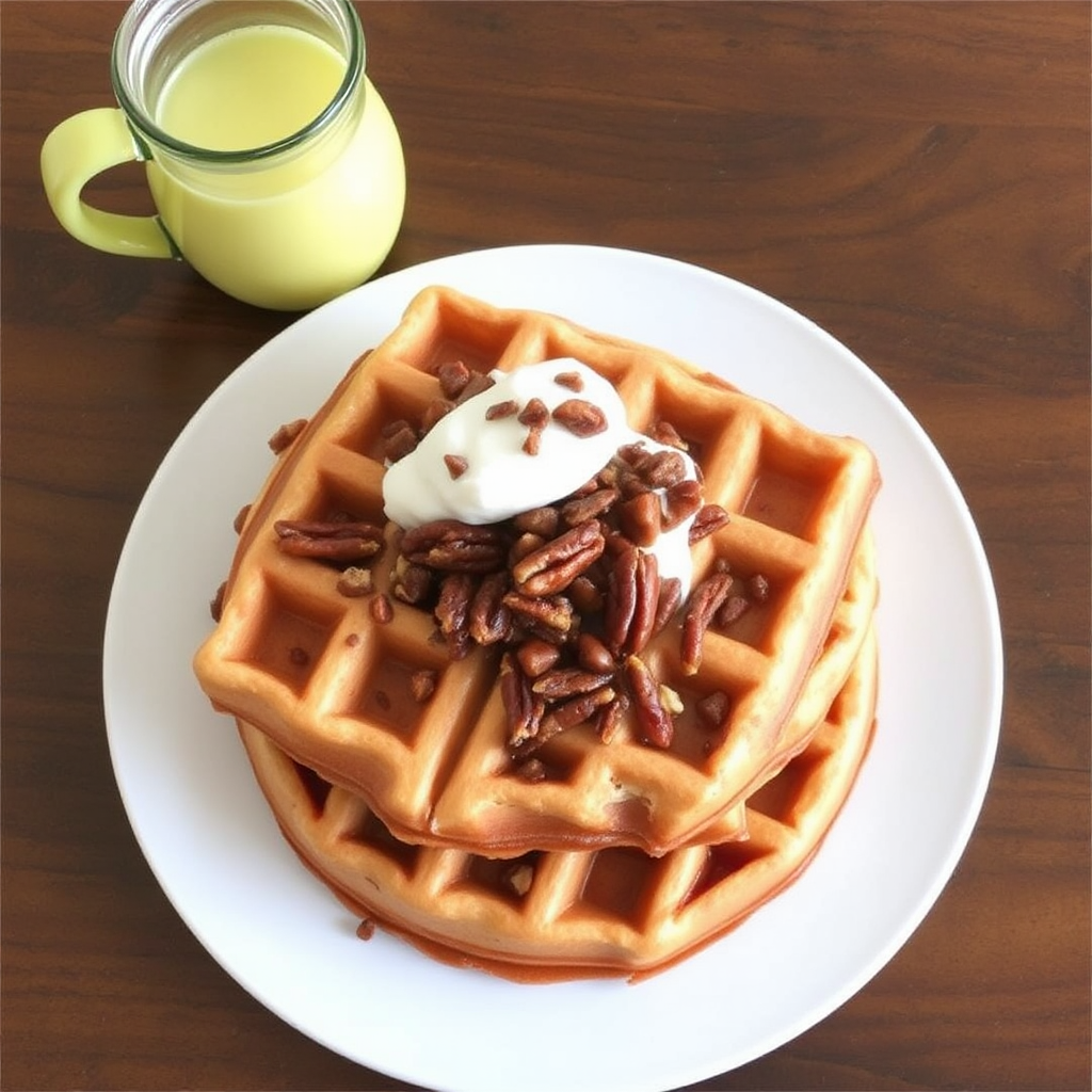 Maple Pecan Waffles