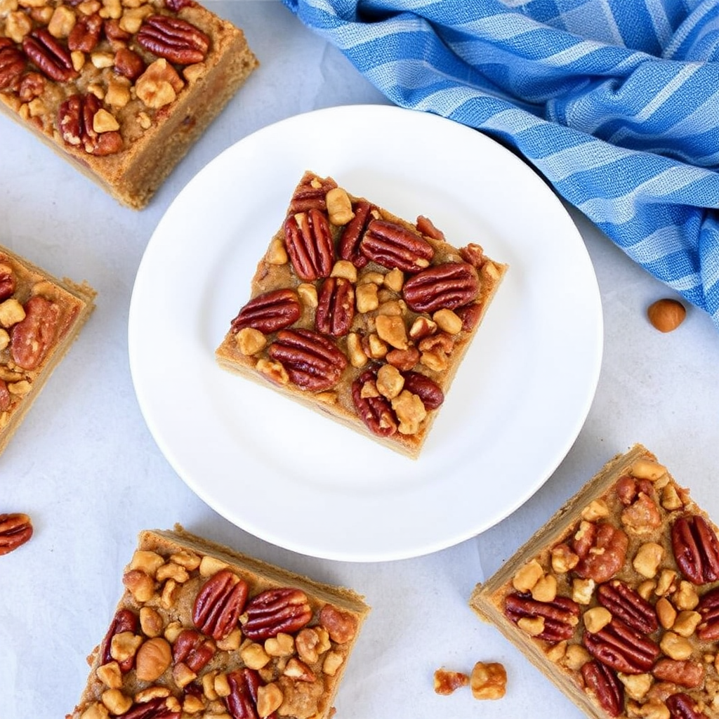 Maple Walnut Pecan Pie Bars