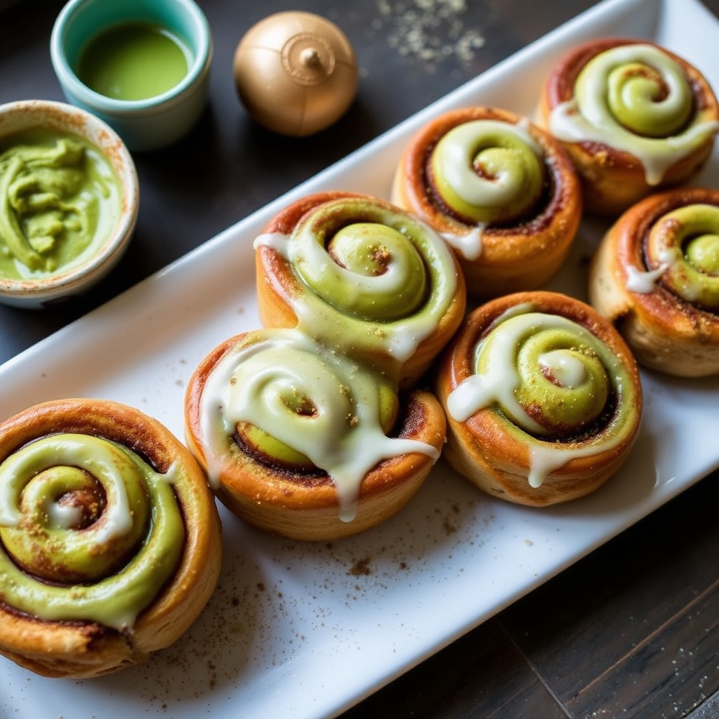 Matcha Cinnamon Rolls