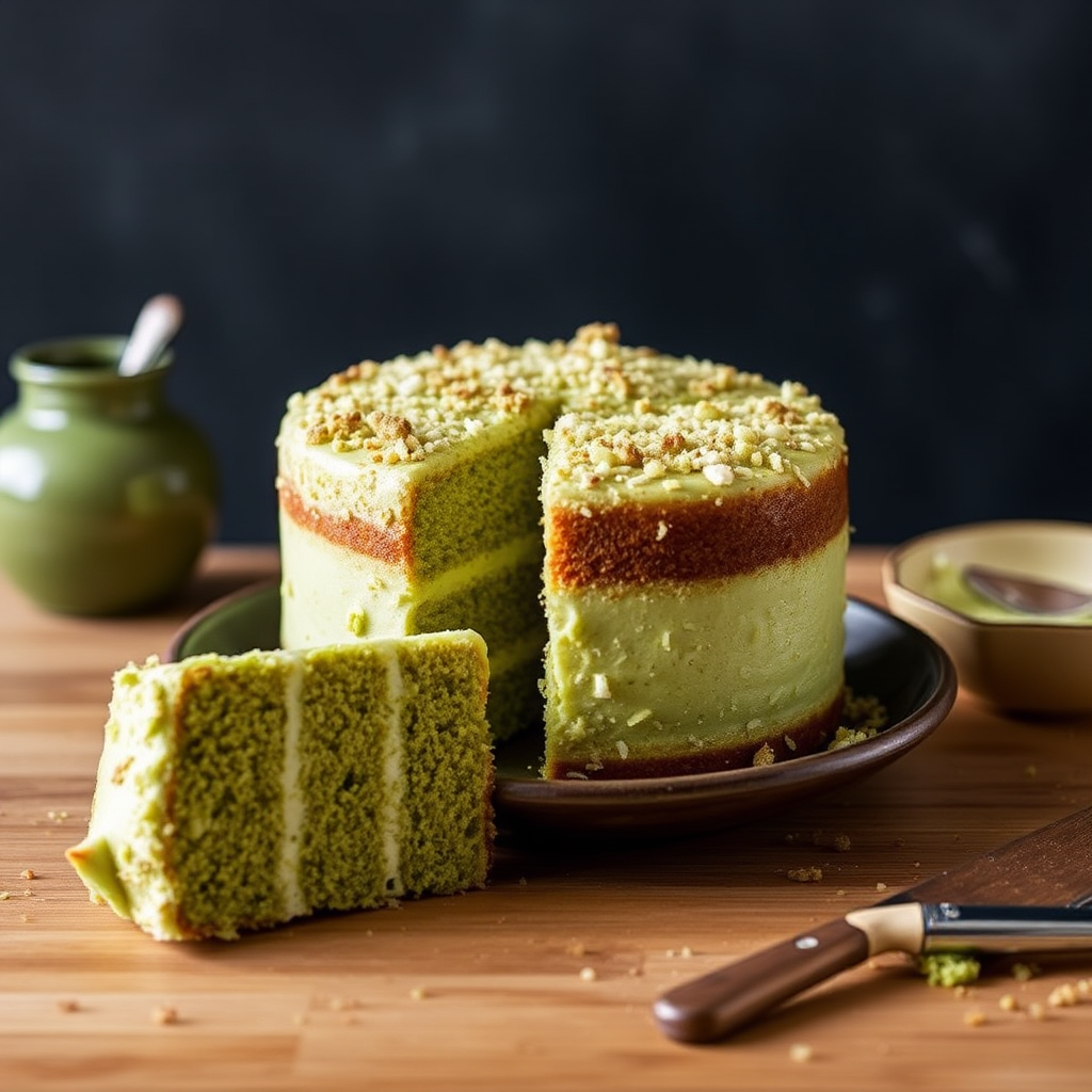 Matcha Coconut Cake