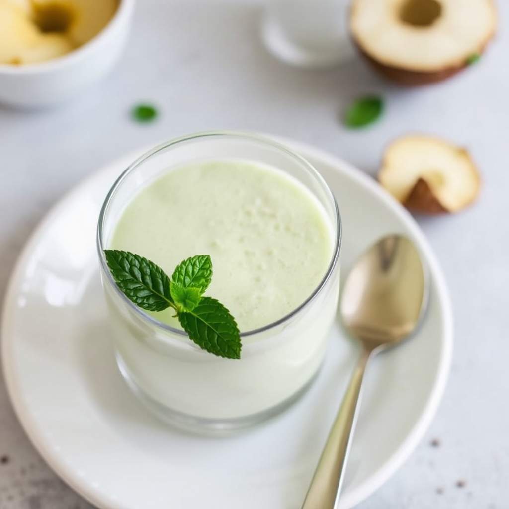 Matcha Coconut Cream Panna Cotta