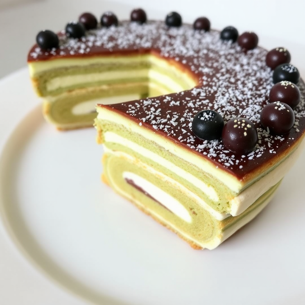 Matcha Mille-Feuille Cake