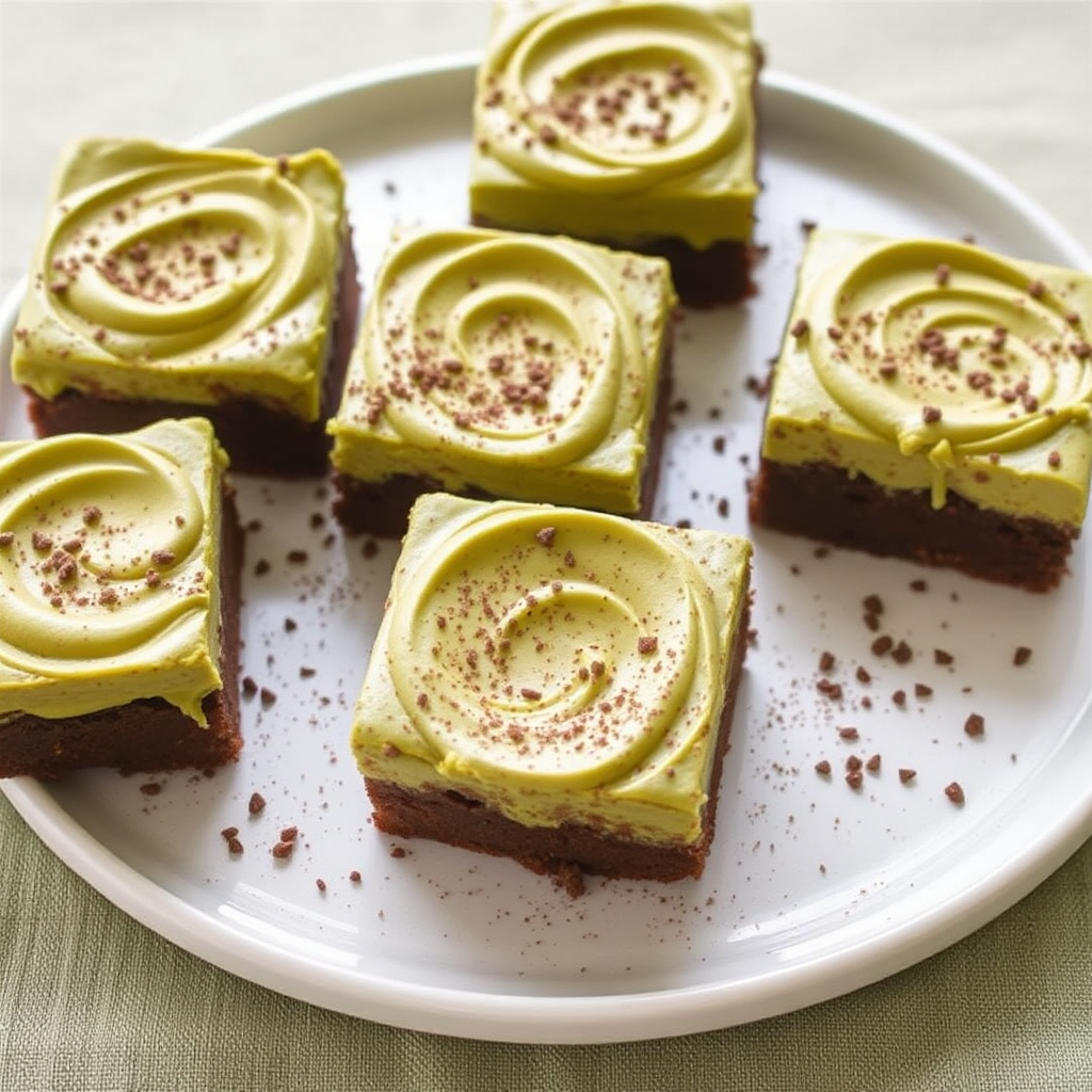 Matcha Mousse Brownies