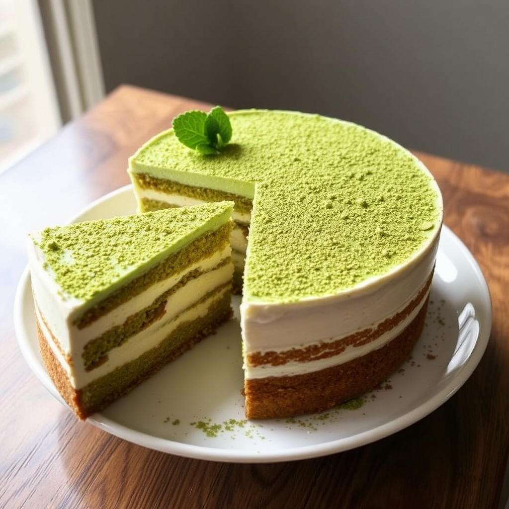 Matcha Tiramisu Cake