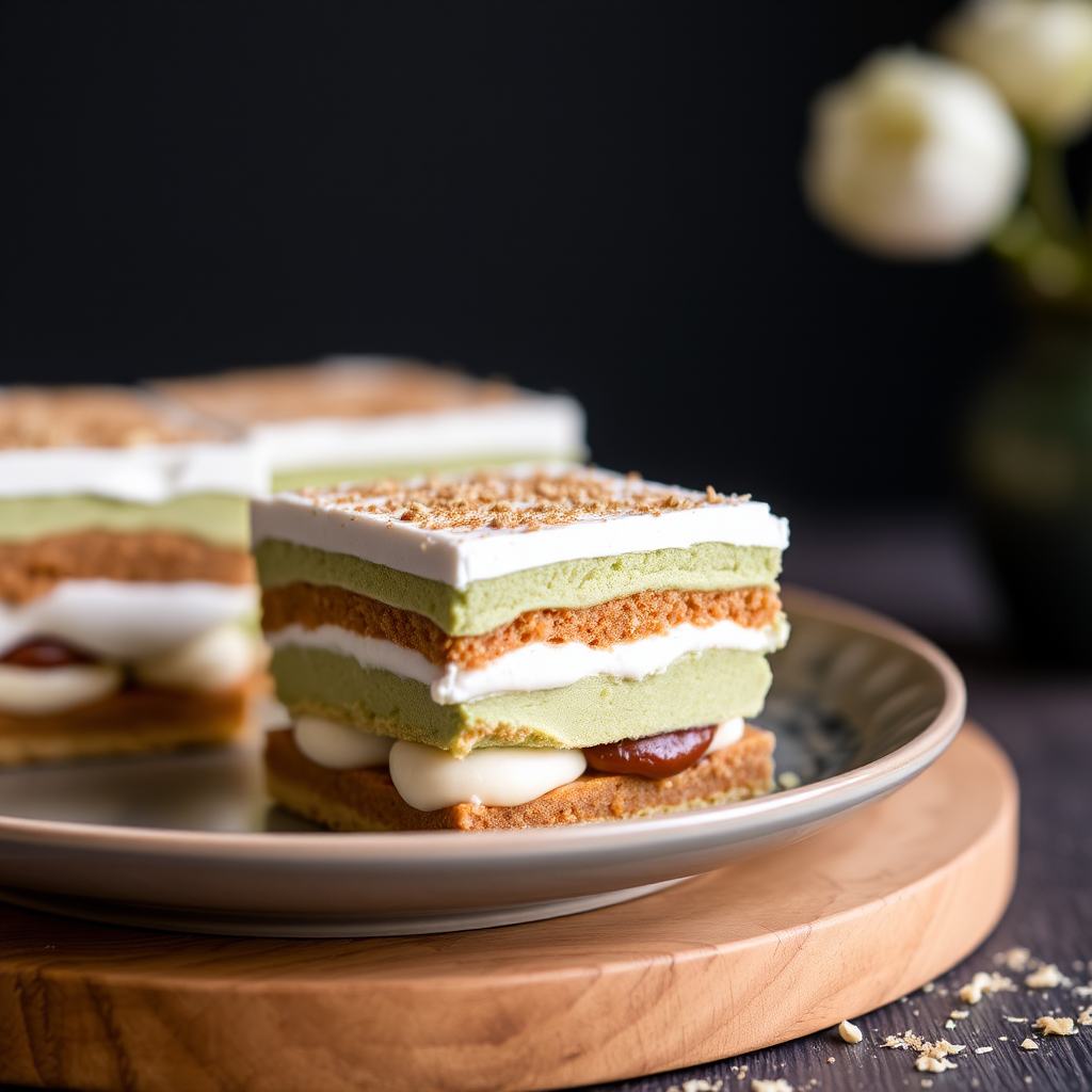 Matcha and White Chocolate Tiramisu