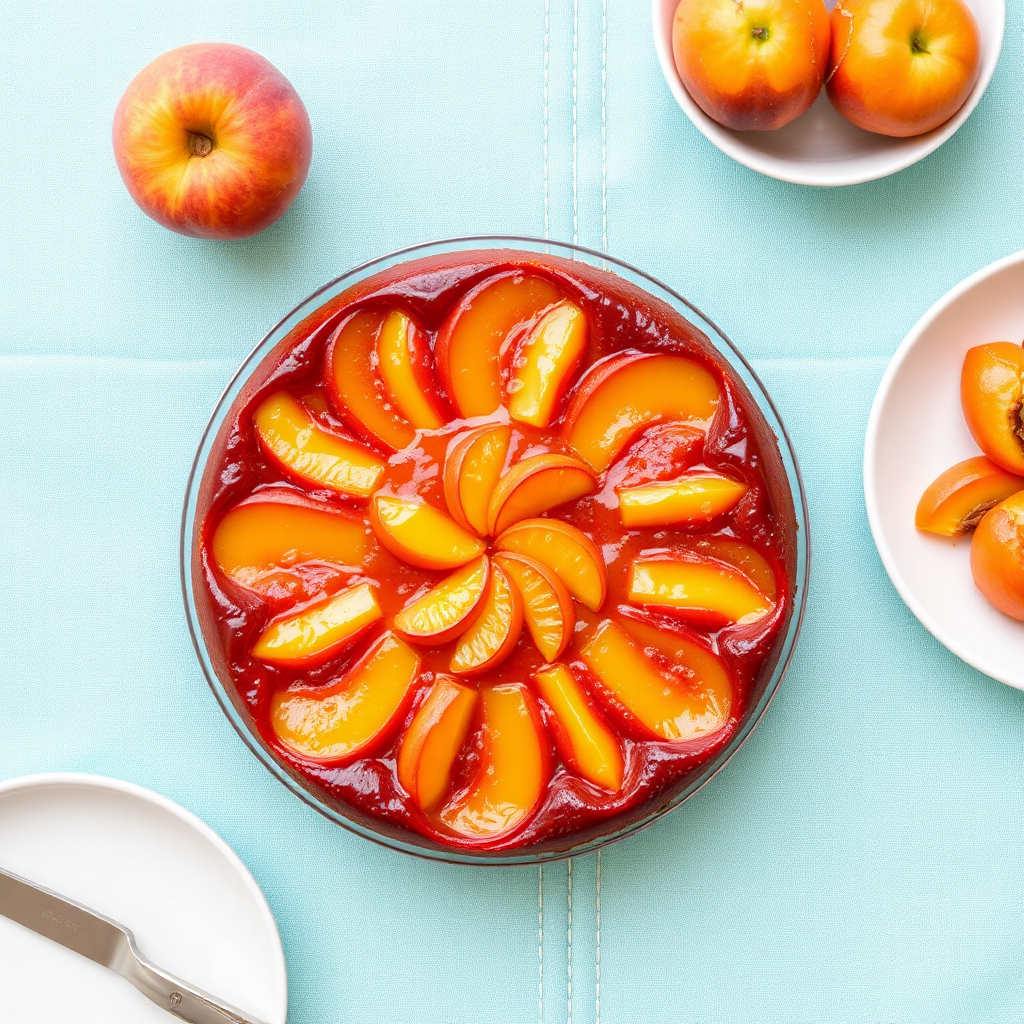 Peach and Orange Upside-Down Cake