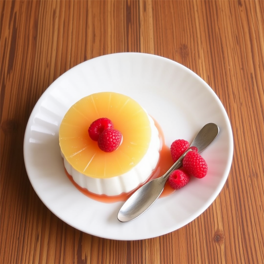 Pineapple Upside-Down Cake Panna Cotta