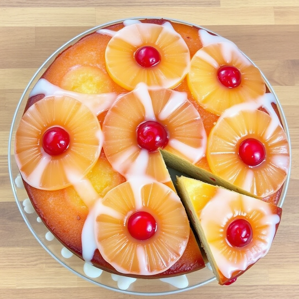 Pineapple Upside-Down Cake with a Twist