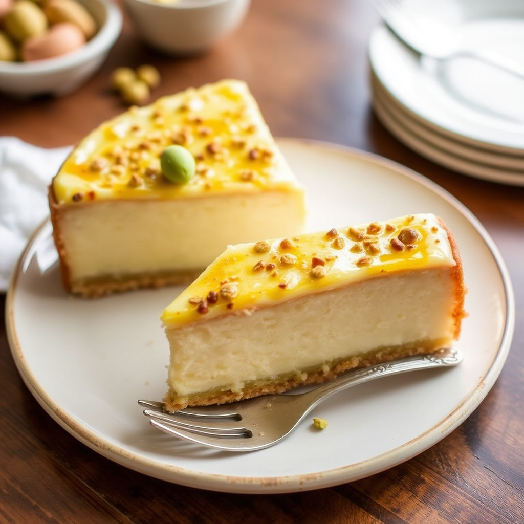 Pistachio Crème Brûlée Cake