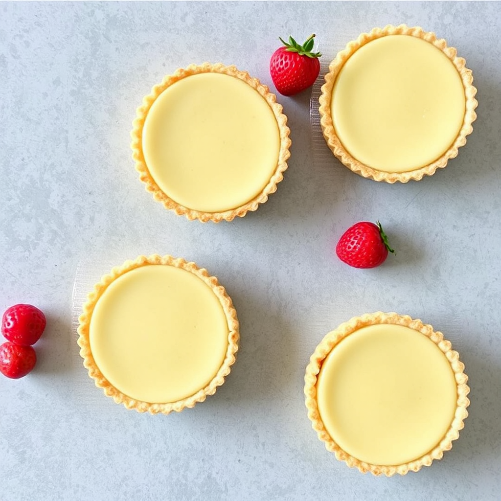 Pistachio Panna Cotta Tarts