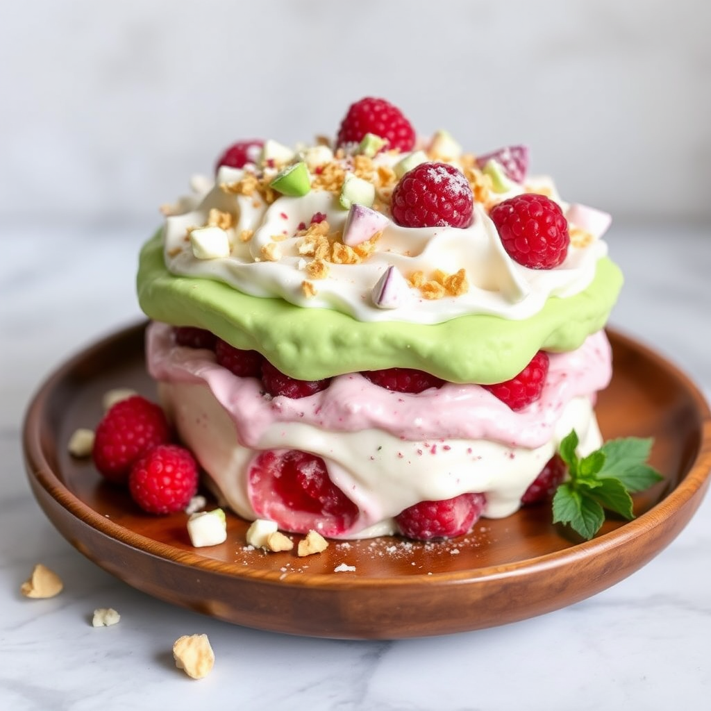 Pistachio and Raspberry Eton Mess