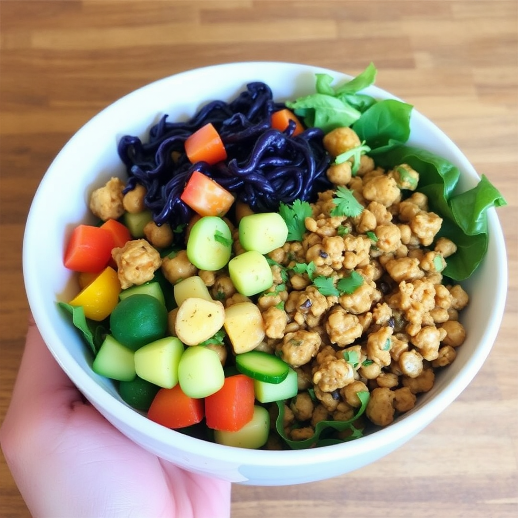 Rainbow Veggie & Chickpea Buddha Bowls