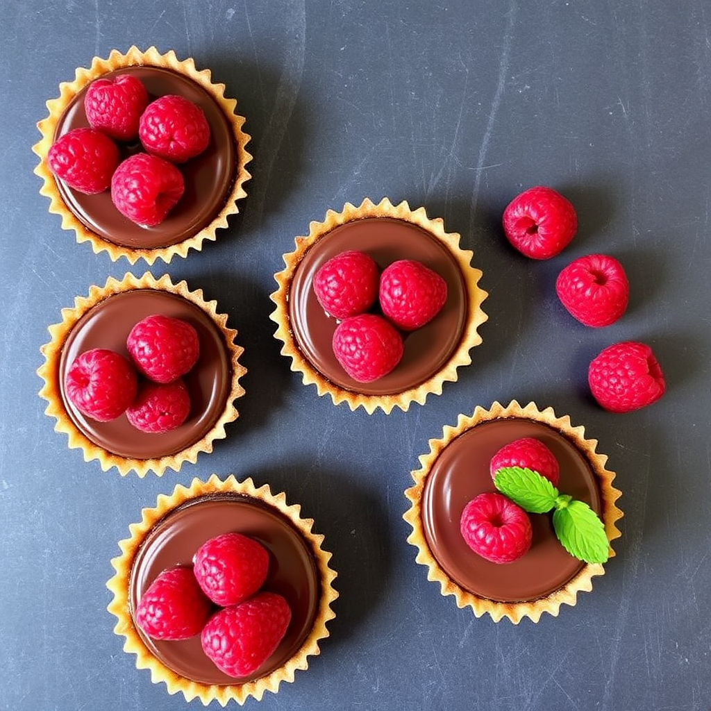 Raspberry Chocolate Tartlets