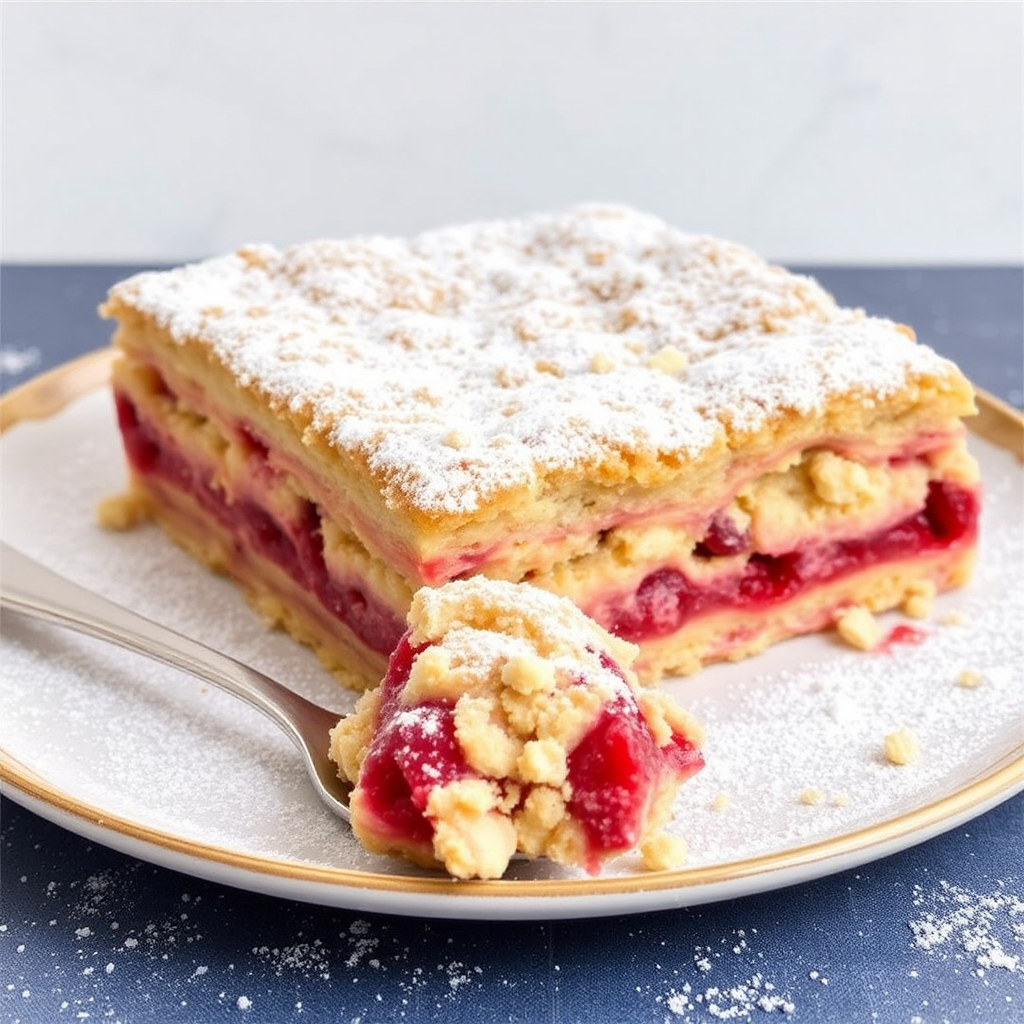 Raspberry Mille-Feuille Crumble