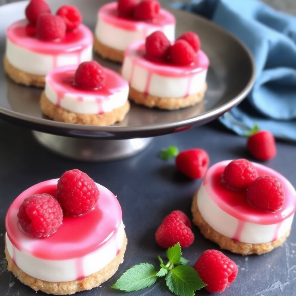 Raspberry Panna Cotta Cakelets