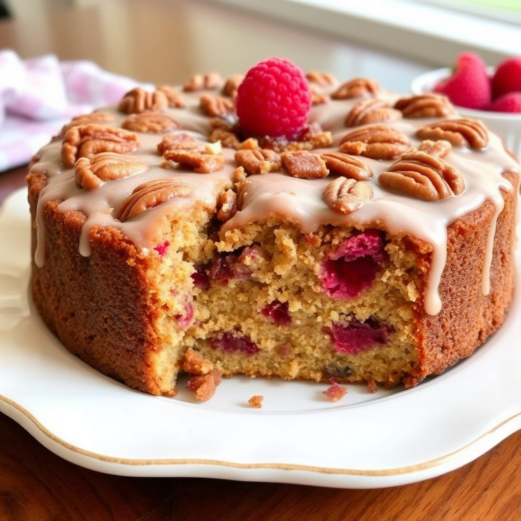 Raspberry Pecan Coffee Cake