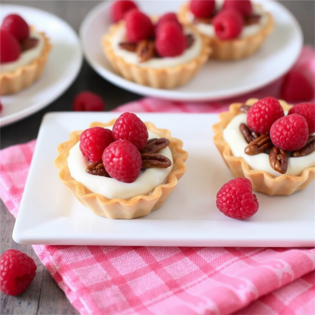 Raspberry Pecan Tartlets