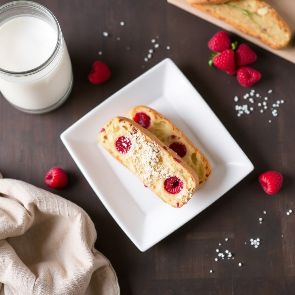 Raspberry Tiramisu Biscotti