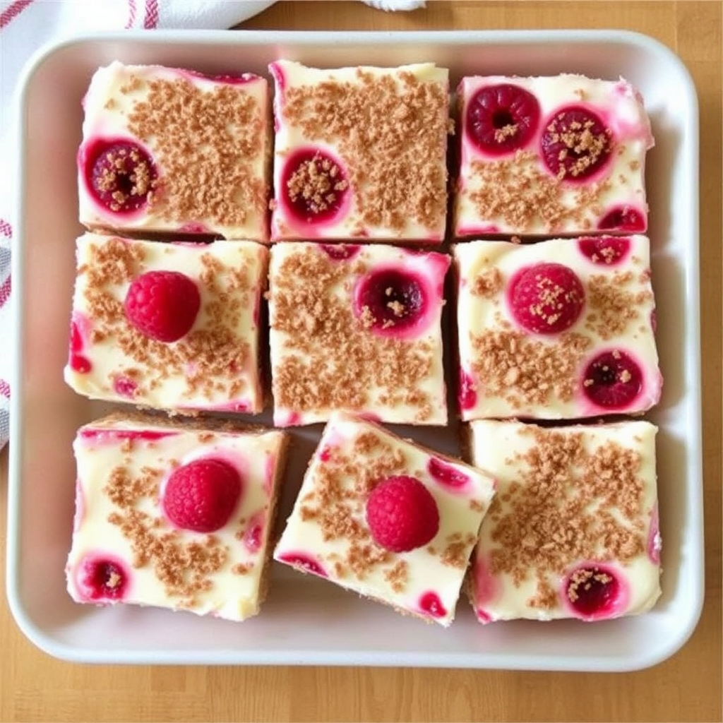 Raspberry Tiramisu Cheesecake Bars