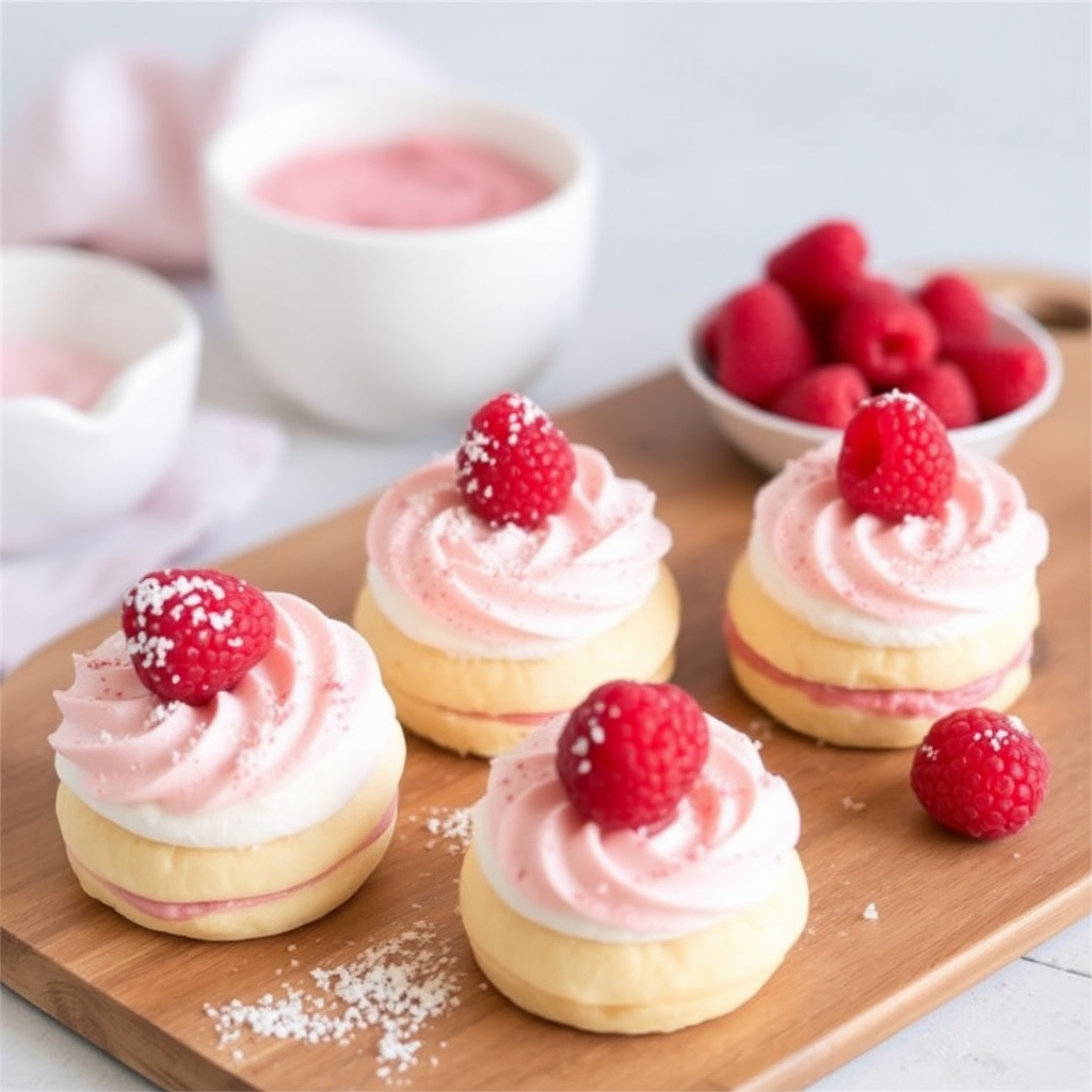 Raspberry Tiramisu Cream Puffs