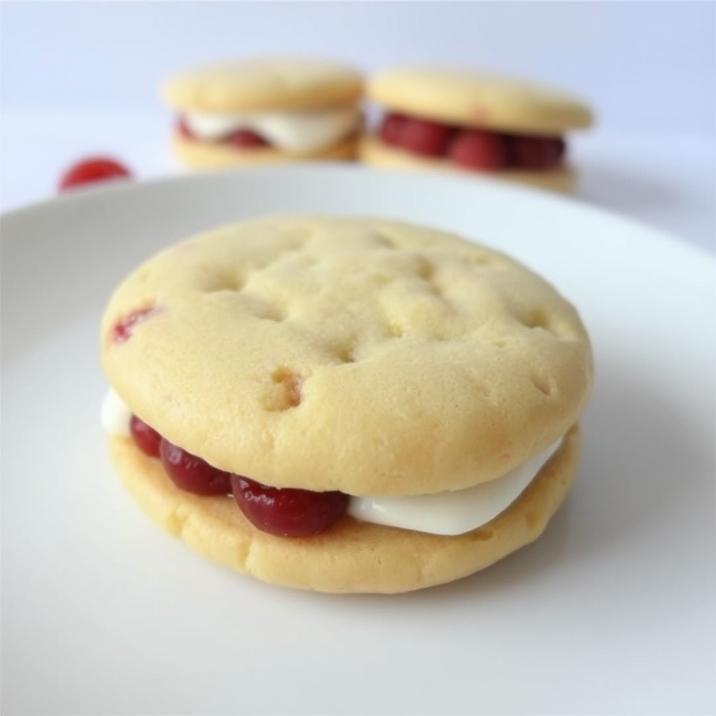 Raspberry Tres Leches Cake Sandwich Cookies