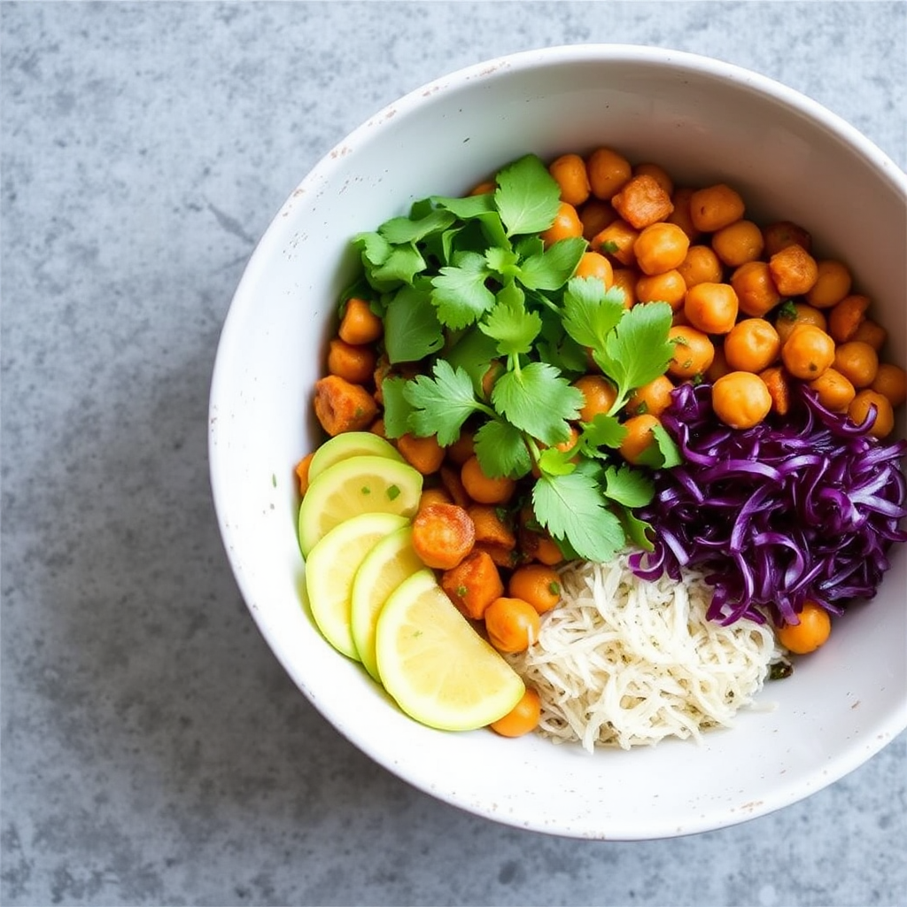 Spiced Carrot & Chickpea Buddha Bowl