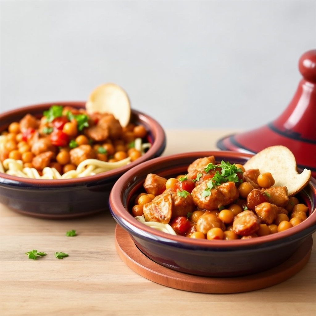 Spiced Chicken & Chickpea Tagine with Apricot Glaze