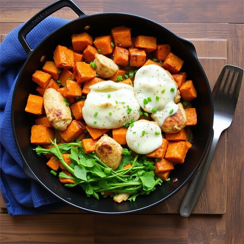 Spiced Chicken & Sweet Potato Skillet